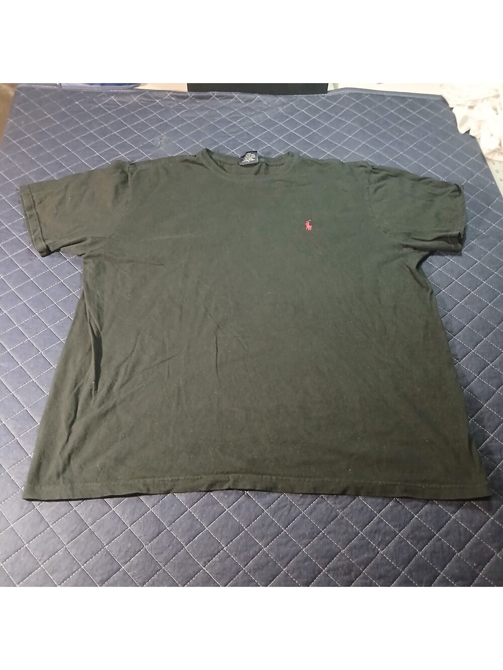 Polo Ralph Lauren Streetwear T-Shirt Olive Green Custom Slim Fit Cotton
